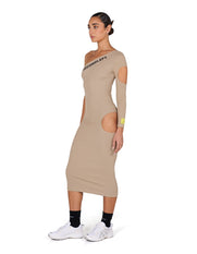 S1 One Sleeve Dress - Beige