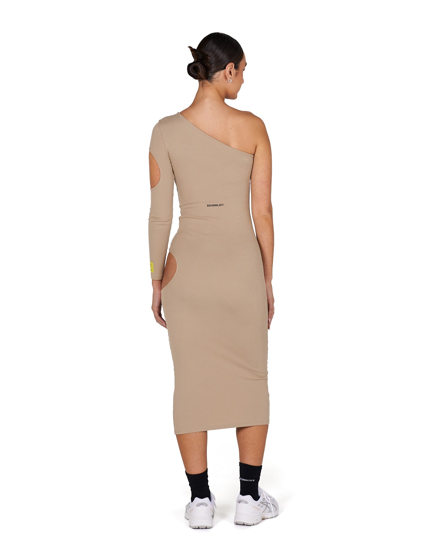 S1 One Sleeve Dress - Beige