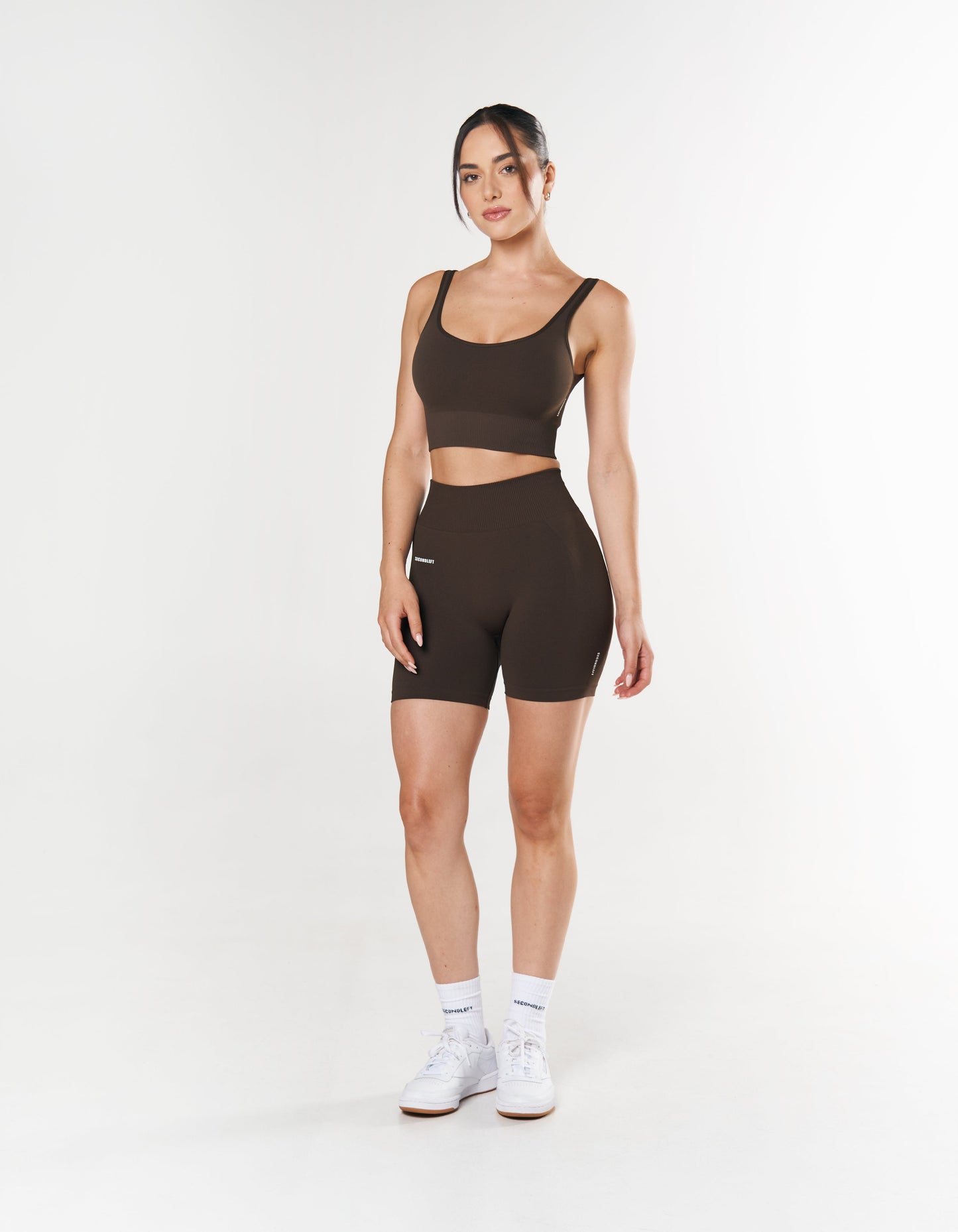 Seamless Midi Biker Shorts - Espresso