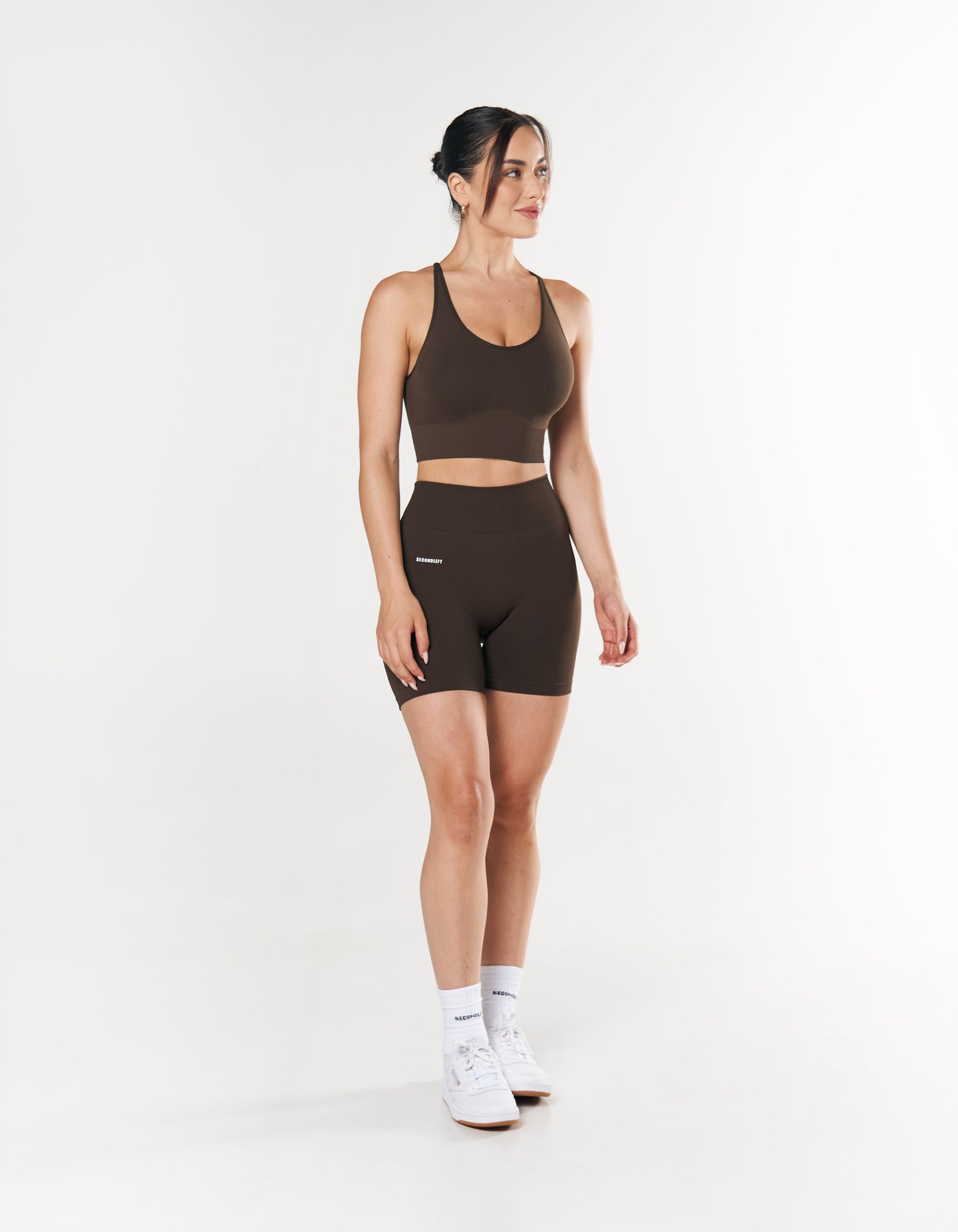 Seamless Midi Biker Shorts - Espresso