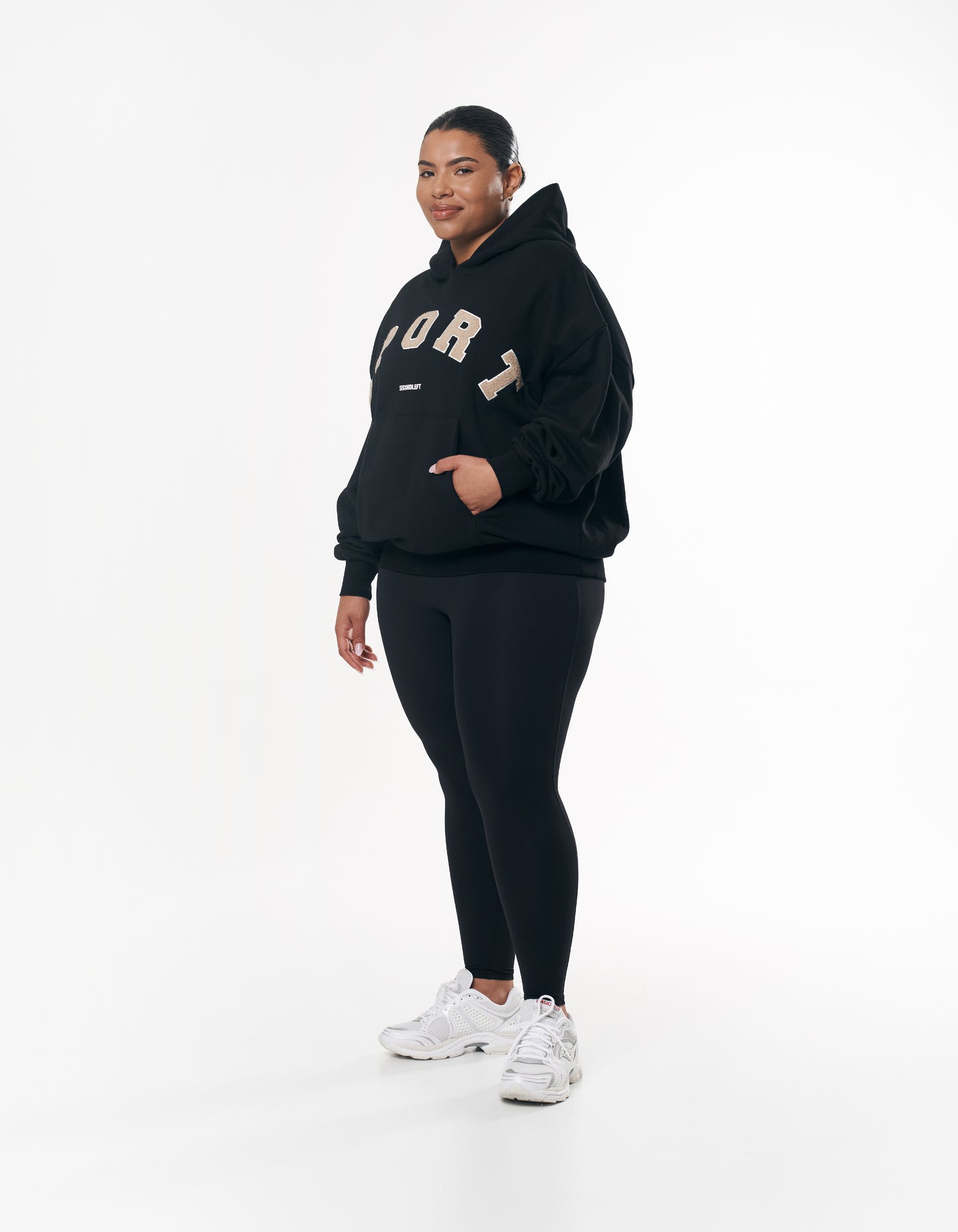 Sport Hoodie - Black/Cream