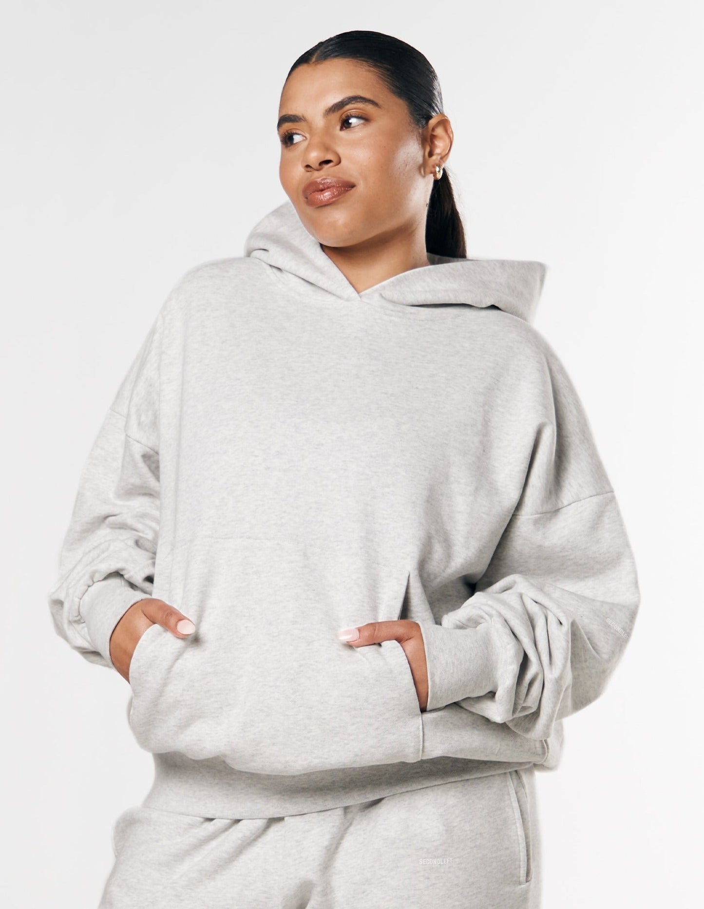 Essential Hoodie - Grey Marle