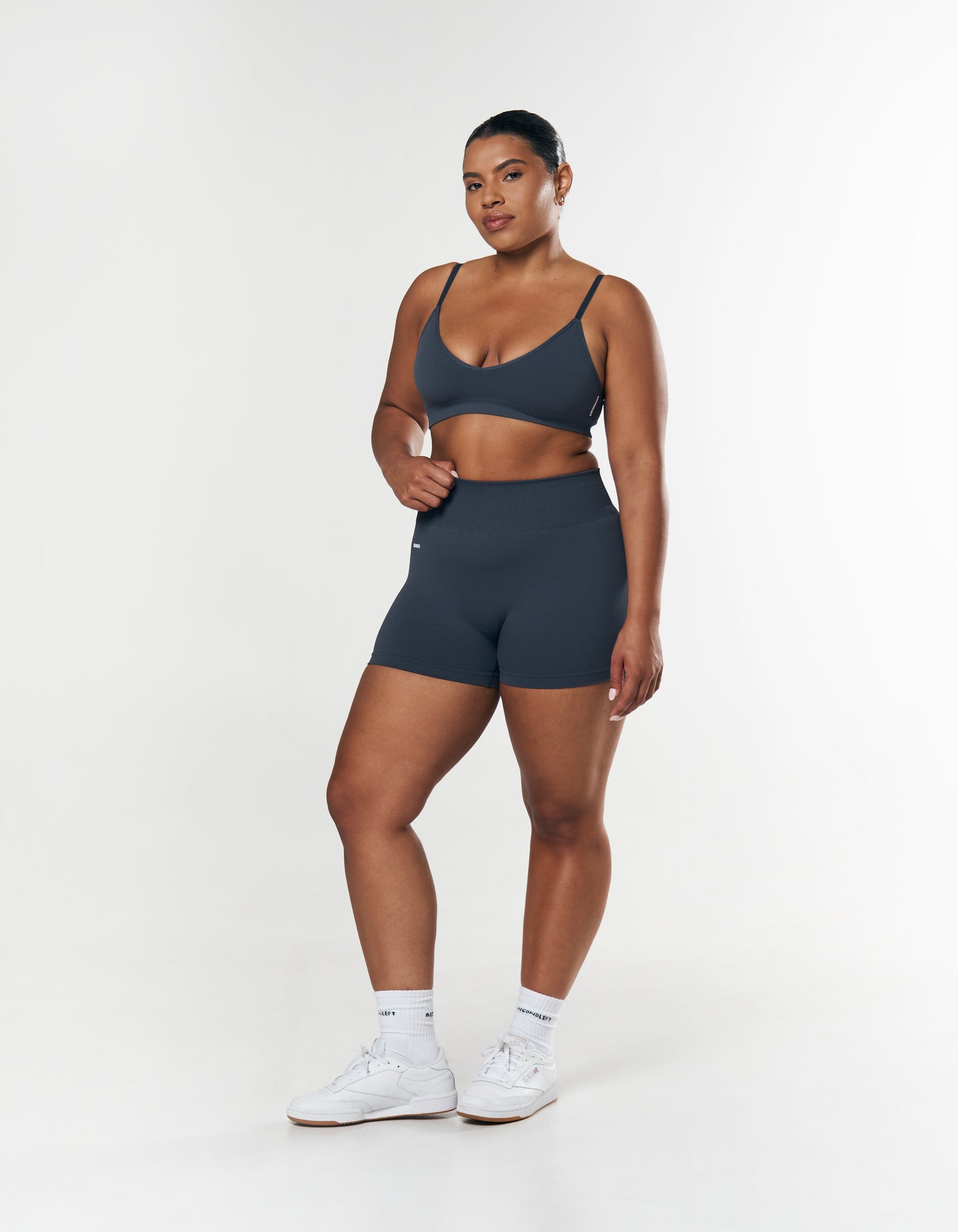 Seamless Mini Biker Shorts - Blueberry