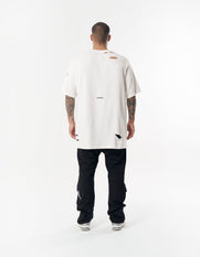 S1 Distressed Tee - White