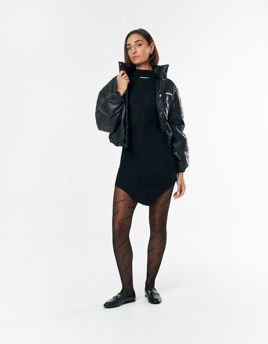 S1 Faux Crop Jacket - Black