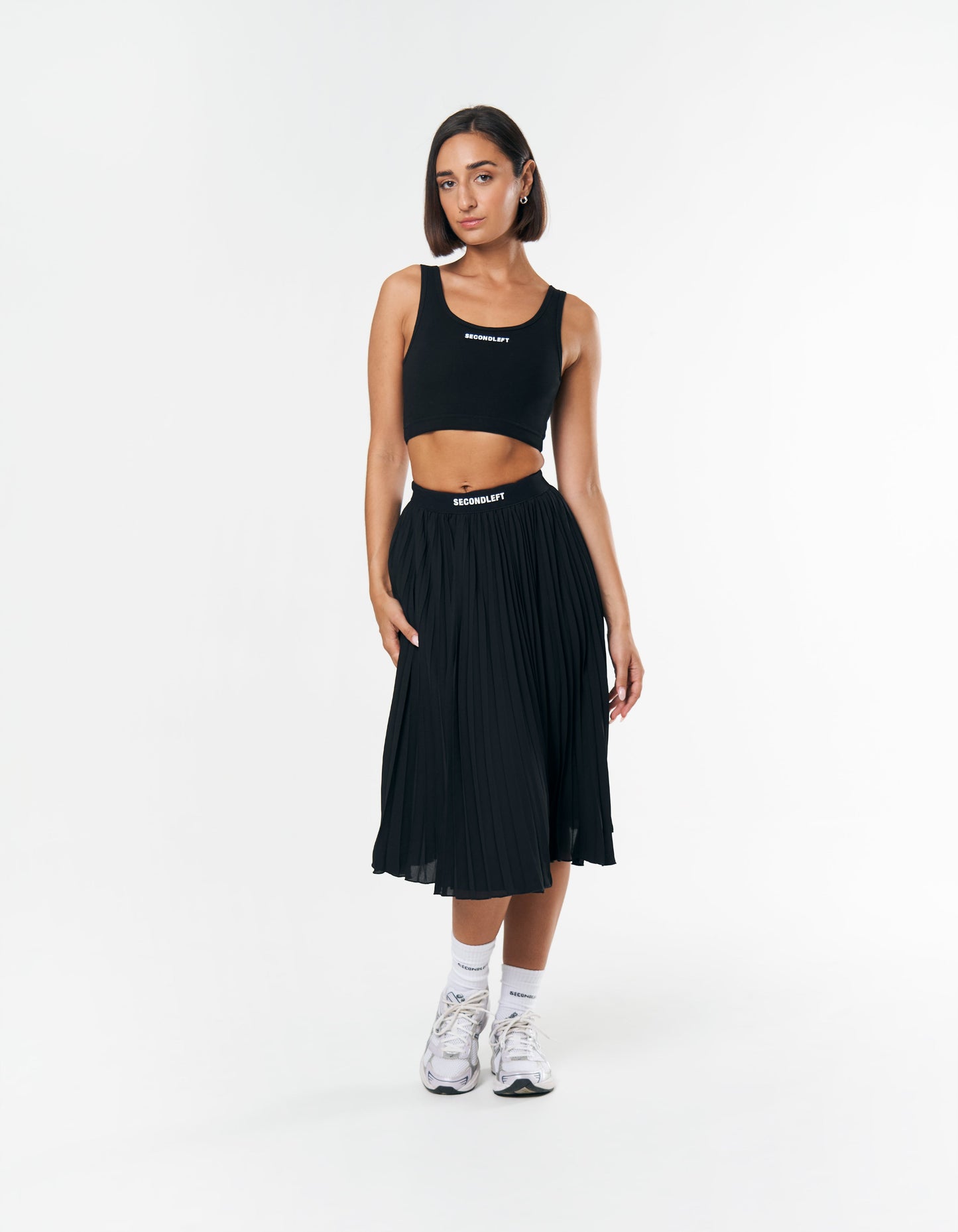 S1 Pleat Skirt - Black