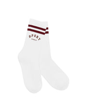 Crew Socks - White/Berry