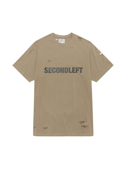 S1 Distressed Tee - Beige