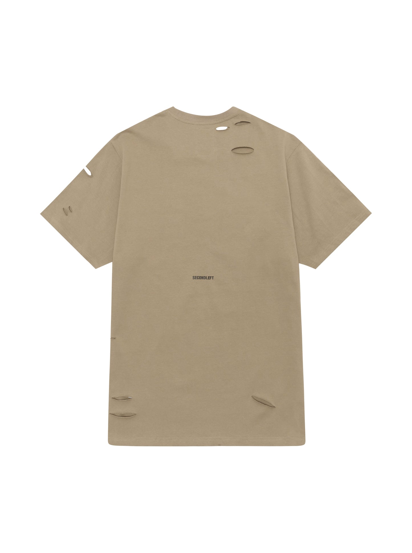 S1 Distressed Tee - Beige