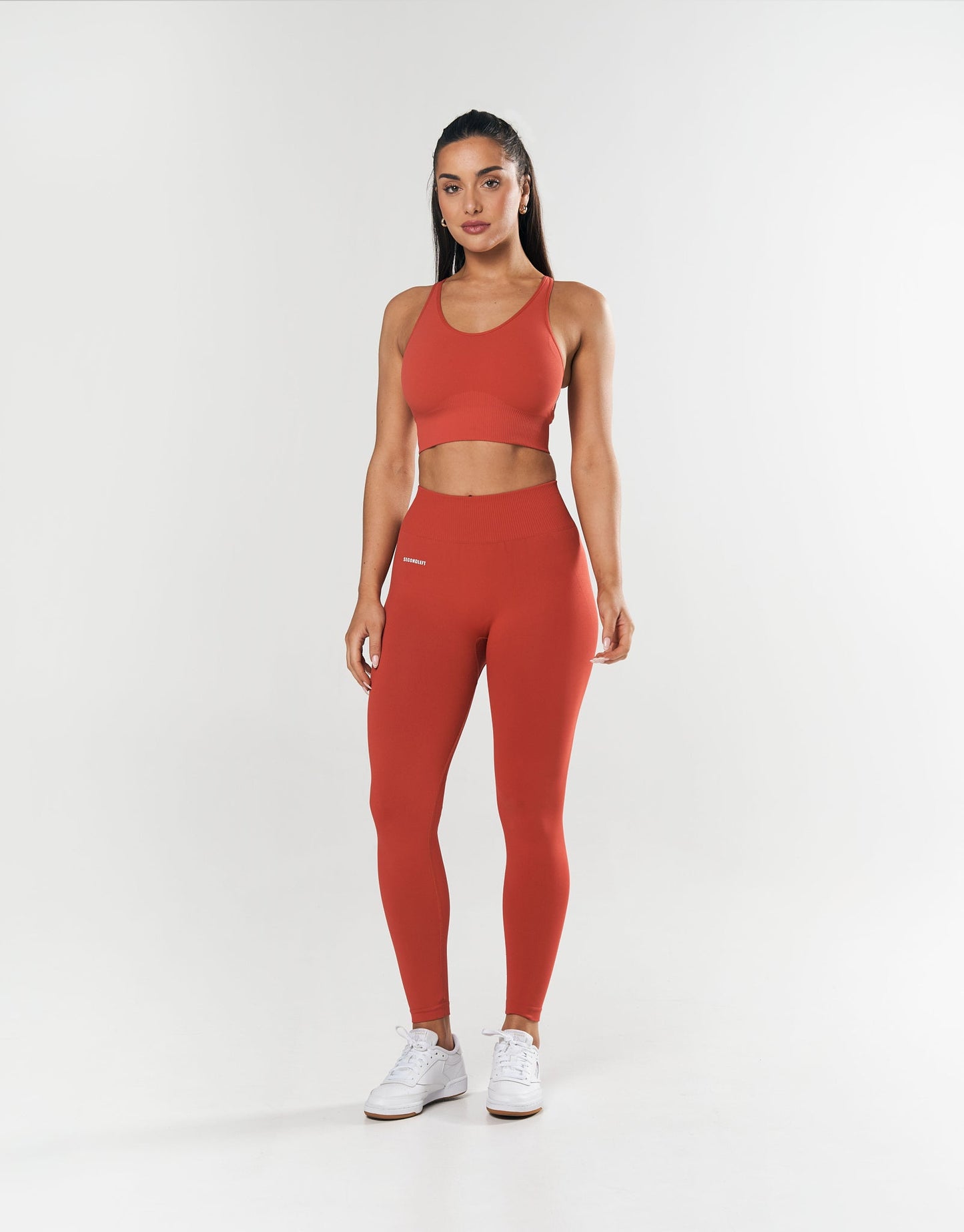 Seamless Strappy Crop - Red