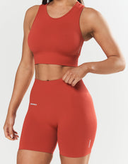 Seamless Cropped Singlet - Red