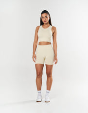 Seamless Cropped Singlet - Butter