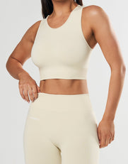 Seamless Cropped Singlet - Butter