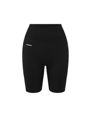 Seamless Midi Biker Shorts - Black